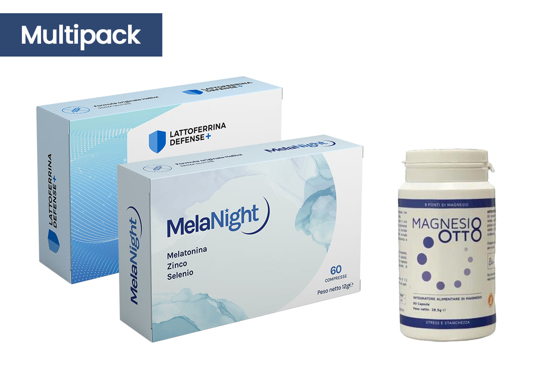 PACK MelaNight | Magnesio 8 | Lattoferrina Defense +