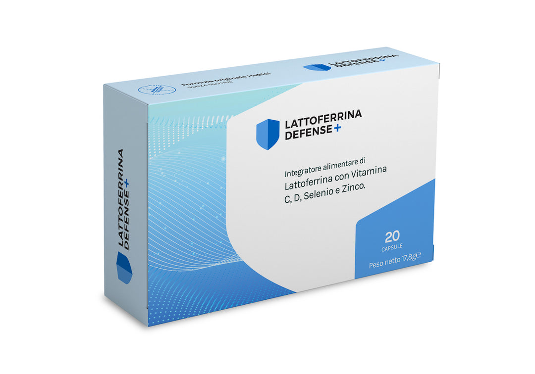 Lattoferrina Defense+ con Vitamina C, D, Zinco e Selenio