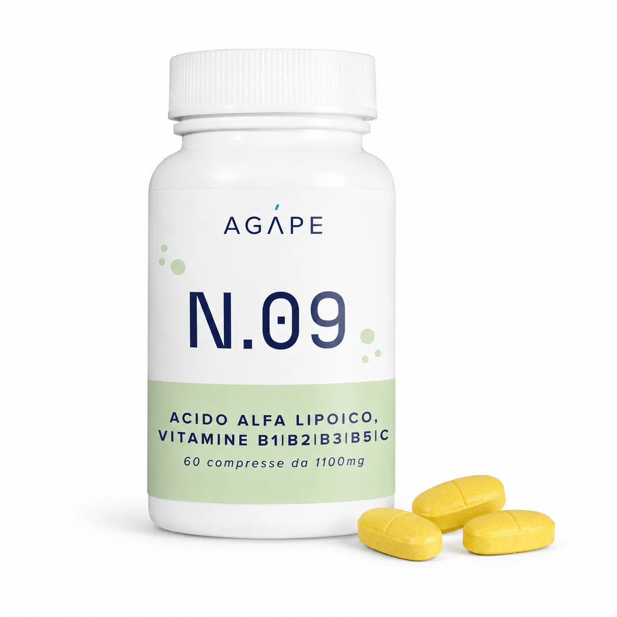 N.09 | ACIDO ALFA LIPOICO e VITAMINE B1, B2, B3, B5, C