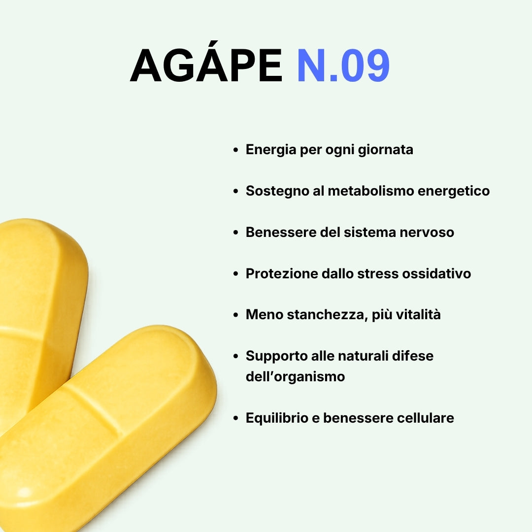 N.09 | ACIDO ALFA LIPOICO e VITAMINE B1, B2, B3, B5, C