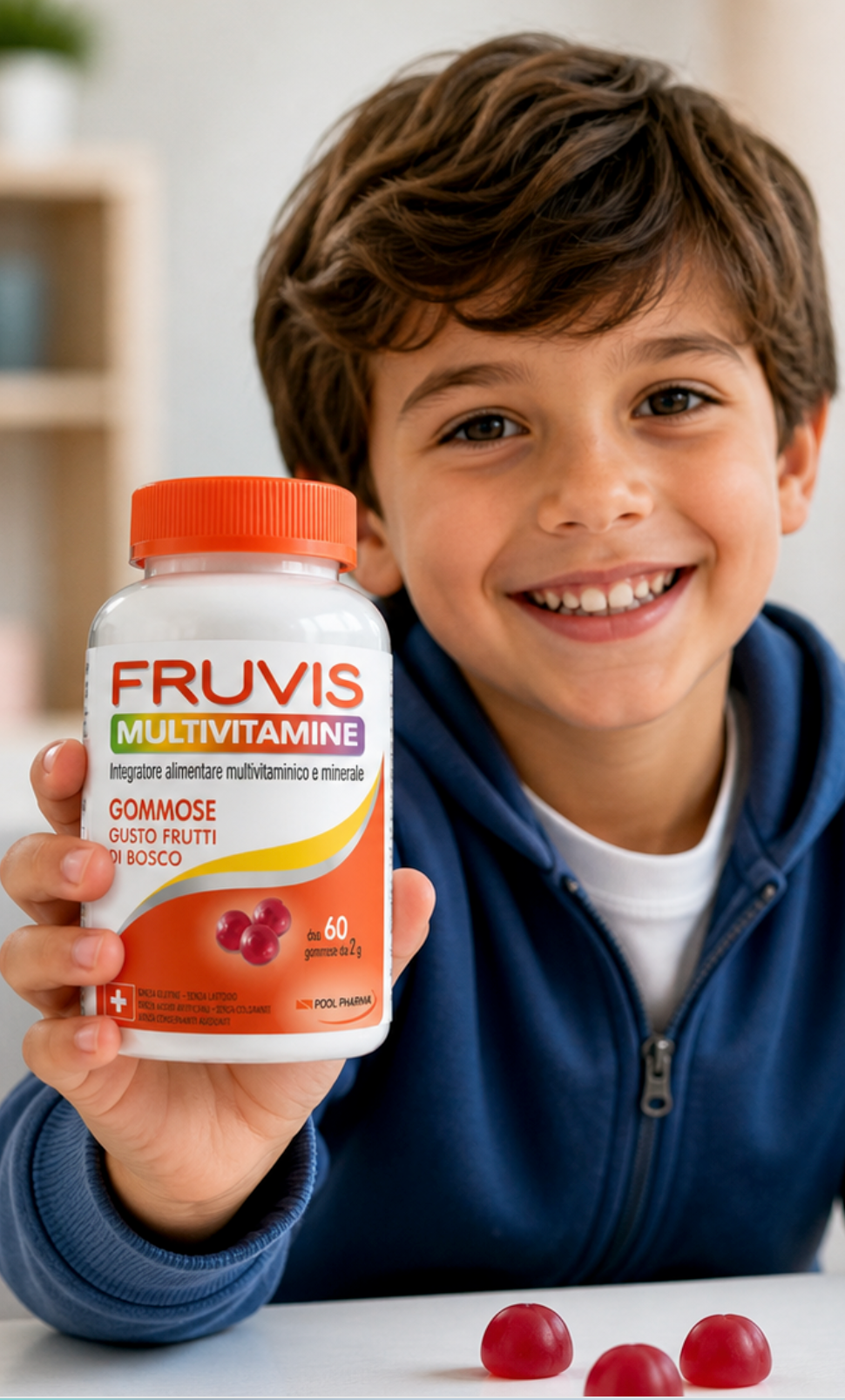 Fruvis Multivitamine Gommose – 9 Vitamine + 2 Minerali