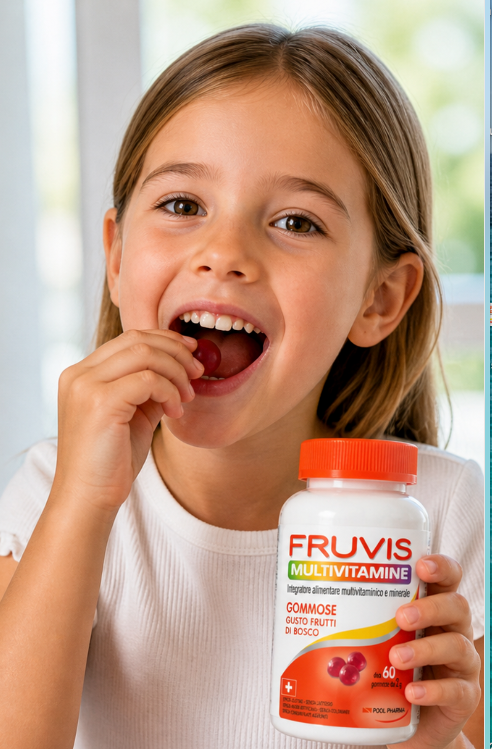 Fruvis Multivitamine Gommose – 9 Vitamine + 2 Minerali