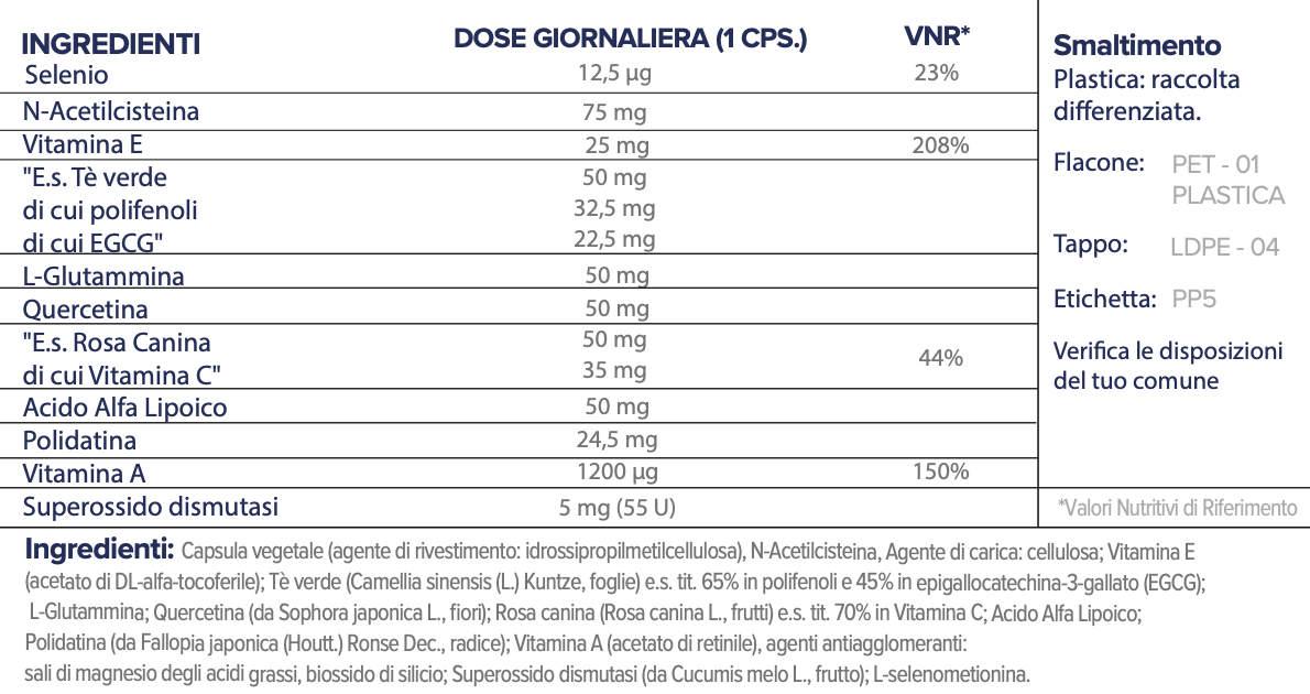 N.11 | ANTIOSSIDANTE SUPREMO | Difese immunitarie e protezione cellulare