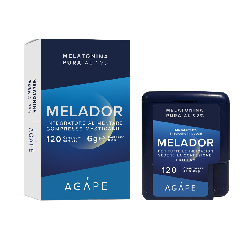 MELADOR - Melatonina PURA - Microformato si scioglie in bocc